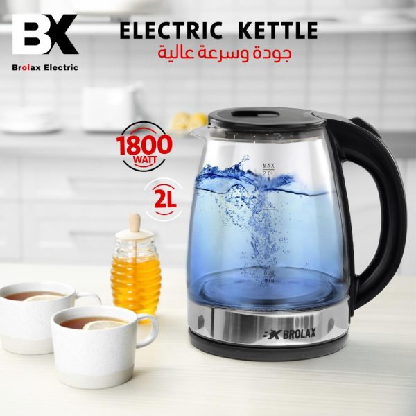غلاية كهربائية من زجاج - Brolax Electric: