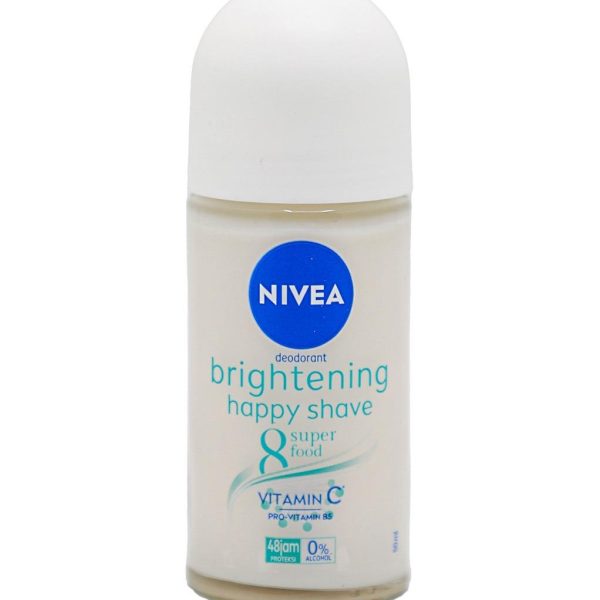 رول عرق NIVEA نيفيا ستاتي 50مل لون BRIGHTENING HAPPY SHAVE VITAMIN C