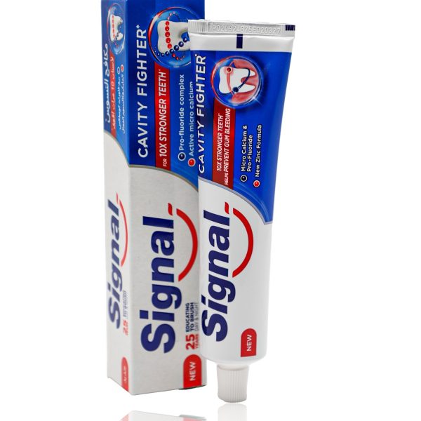 معجون اسنان SIGNAL CAVITY FIGHTER سجنال 120 مل 10X STRONGER TEETH